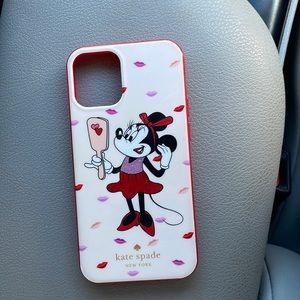 iPhone 12 mini  “Minnie Mouse” phone case. Has been used.